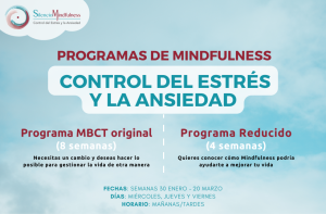 PROGRAMAS DE MINDFULNESS CONTROL DEL ESTRÉS Y LA ANSIEDAD